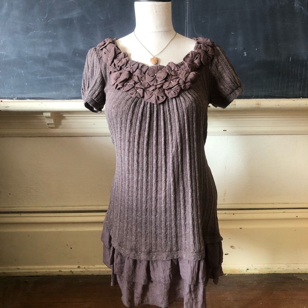 Brown Knit Dress